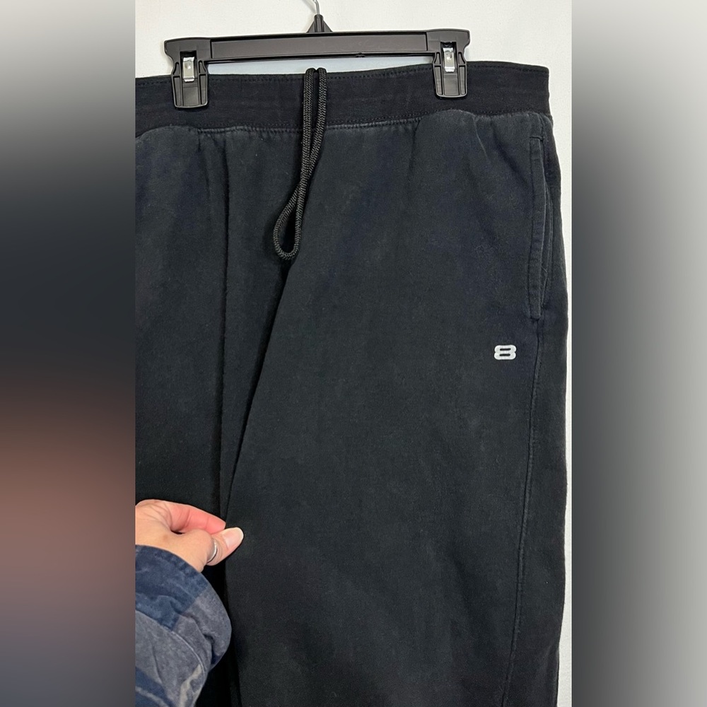 Layer 8 Qwick Dry Cotton Blend Cropped Wide Leg Thermal Sweatpants Loungewear - Picture 3 of 8